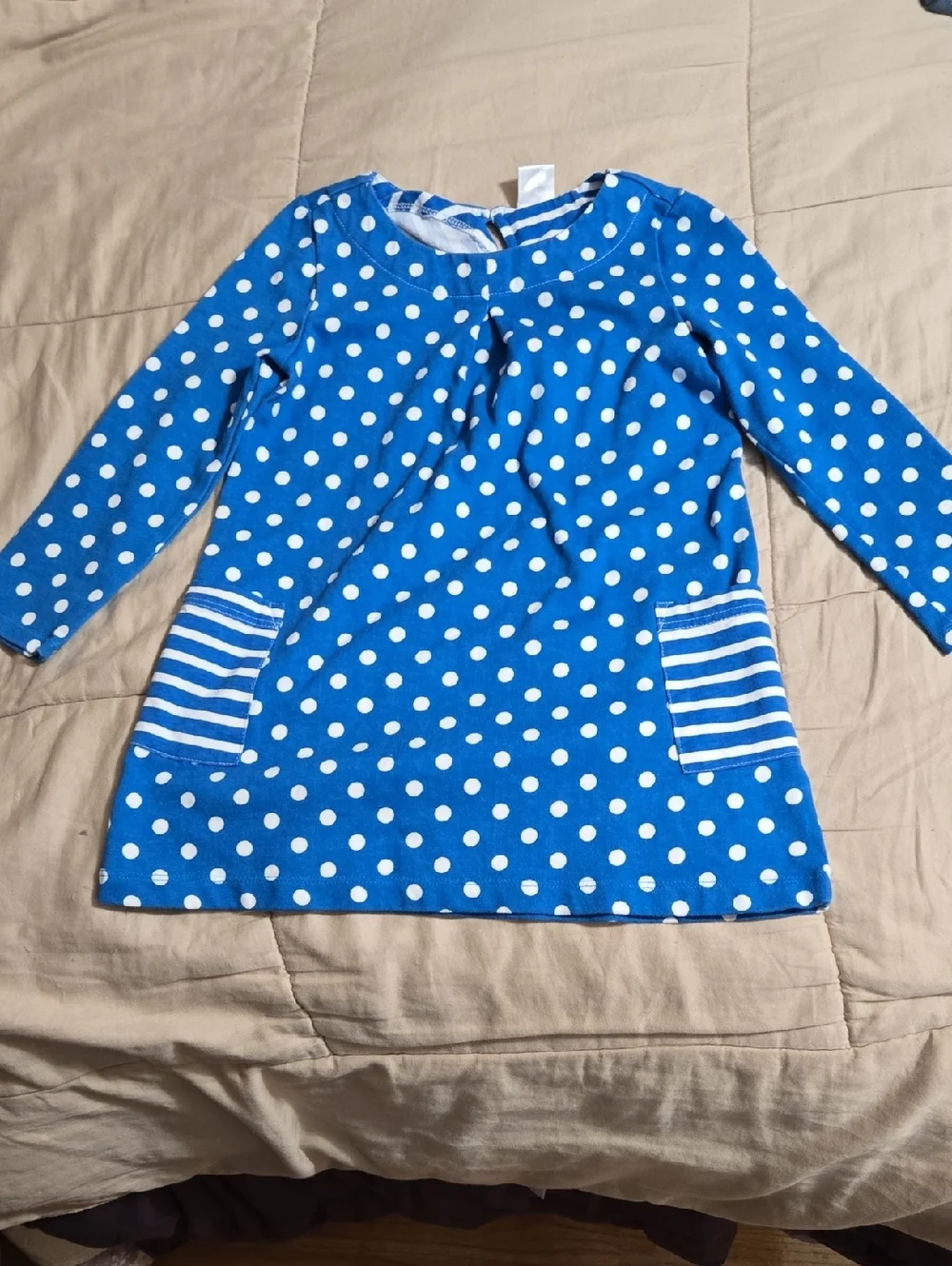 Gymboree blue polka